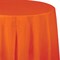 12/Case Bulk Sunkissed Orange Round Plastic 82 inch Table Covers